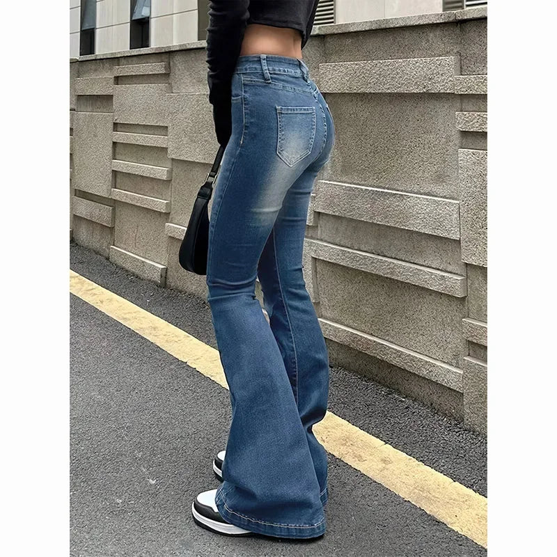 High Waist Flared Jeans