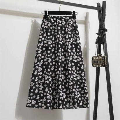 Chiffon Women skirts Casual Floral Printed