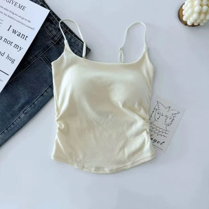 Adjustable Sleeveless Tops Sexy Sweet Slim Elastic Top