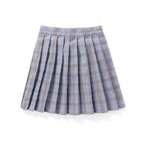 Korean Plaid Pleated Jk Uniform Japanese School Preppy A Line Mini Skirts