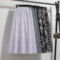 Chiffon Women skirts Casual Floral Printed