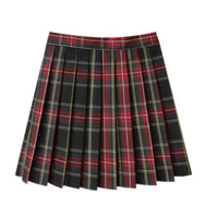 Korean Plaid Pleated Jk Uniform Japanese School Preppy A Line Mini Skirts