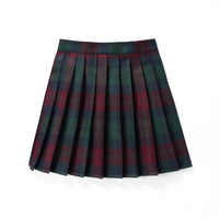 Korean Plaid Pleated Jk Uniform Japanese School Preppy A Line Mini Skirts