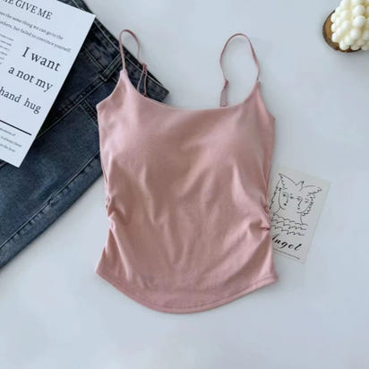 Adjustable Sleeveless Tops Sexy Sweet Slim Elastic Top