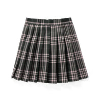 Korean Plaid Pleated Jk Uniform Japanese School Preppy A Line Mini Skirts