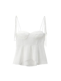 Asymmetric Bustier Tops for Women, Sweetheart Neck, Tied Thin Straps, Side Zipper, Female Camis, Sexy Fashion