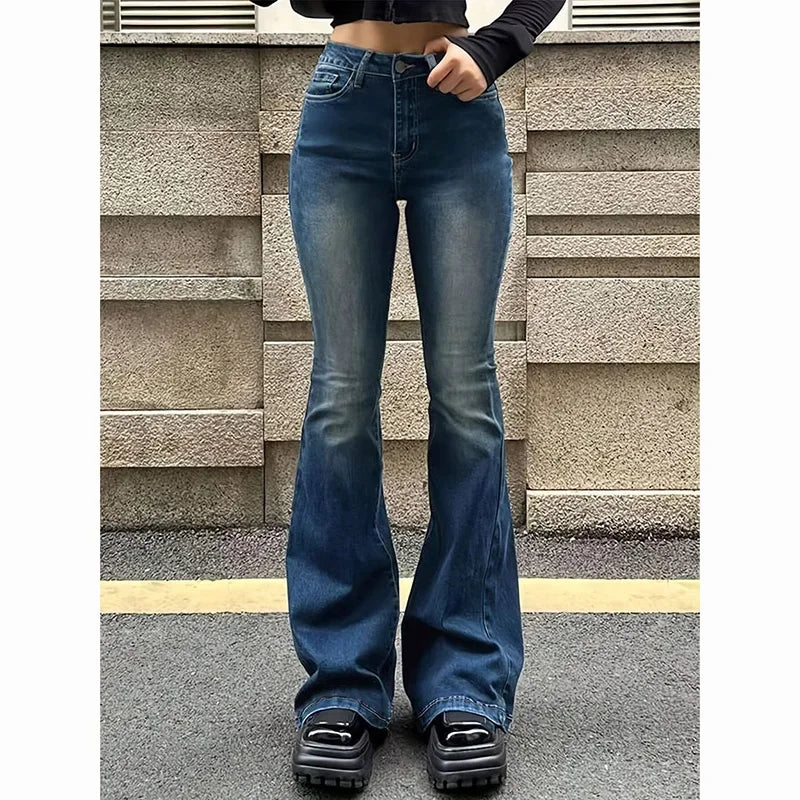 High Waist Flared Jeans