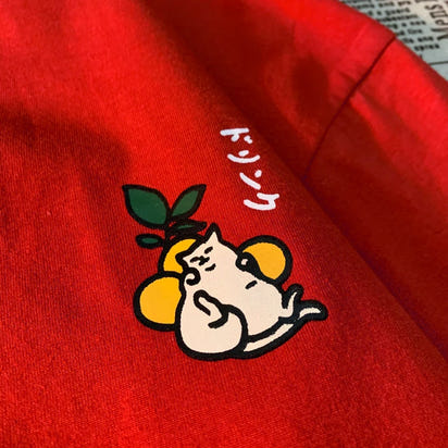 Harajuku Cute Cat Print Oversized T-shirt Streetwear Tops Cotton