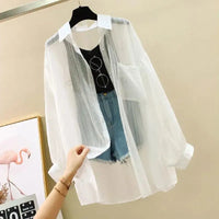 Elegant Perspective Thin Chiffon Cardigan