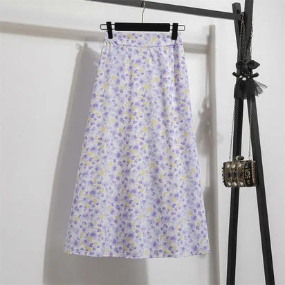 Chiffon Women skirts Casual Floral Printed