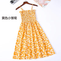 Mini Dresses Female Elastic High Waist Casual Spaghetti Strap Sleeveless