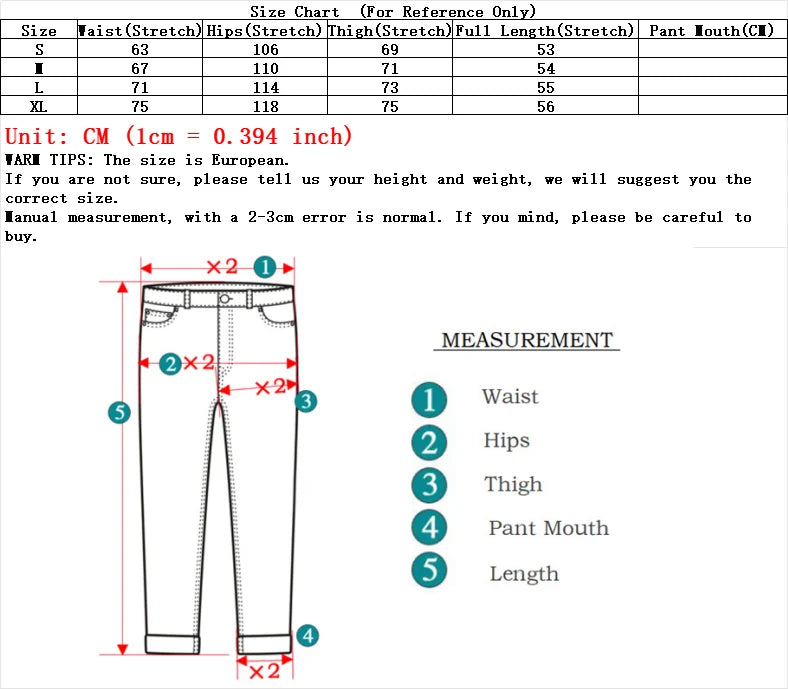 Women High Waist American Retro Denim Pants