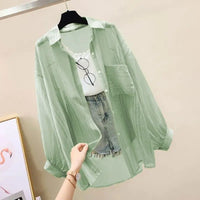 Elegant Perspective Thin Chiffon Cardigan
