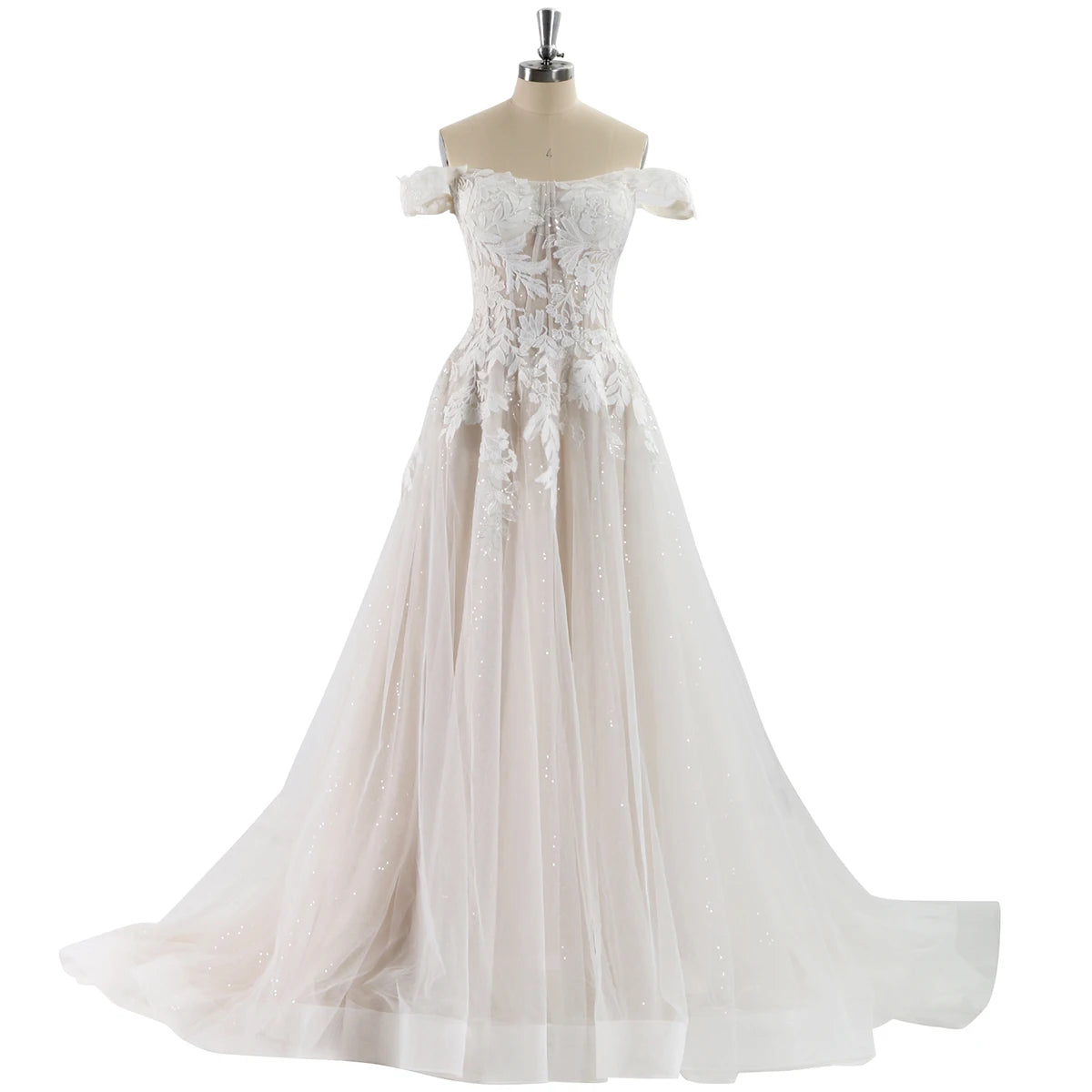 Luxury Off Shoulder Lace Wedding Dresses