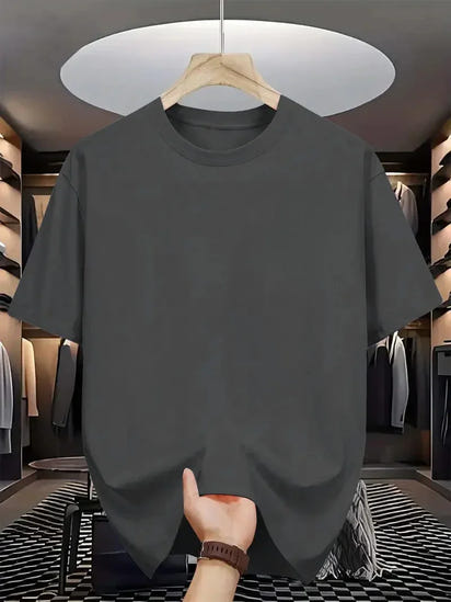 Oversize T-Shirt Unisex Solid Color Tee Top Breathable