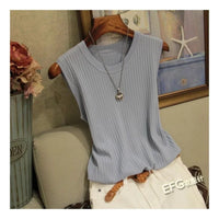 Summer Sleeveless Blouse Women Tops