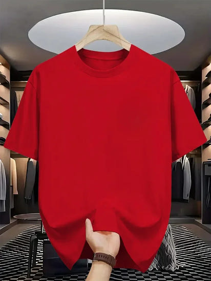 Oversize T-Shirt Unisex Solid Color Tee Top Breathable