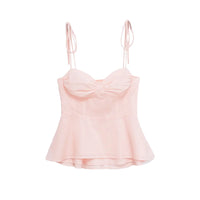 Asymmetric Bustier Tops for Women, Sweetheart Neck, Tied Thin Straps, Side Zipper, Female Camis, Sexy Fashion