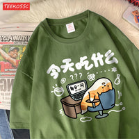 Oversized T-Shirts Cat Prints T Shirts Soft O-Neck