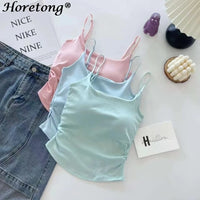 Adjustable Sleeveless Tops Sexy Sweet Slim Elastic Top