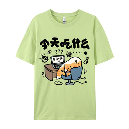 Oversized T-Shirts Cat Prints T Shirts Soft O-Neck