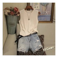 Summer Sleeveless Blouse Women Tops
