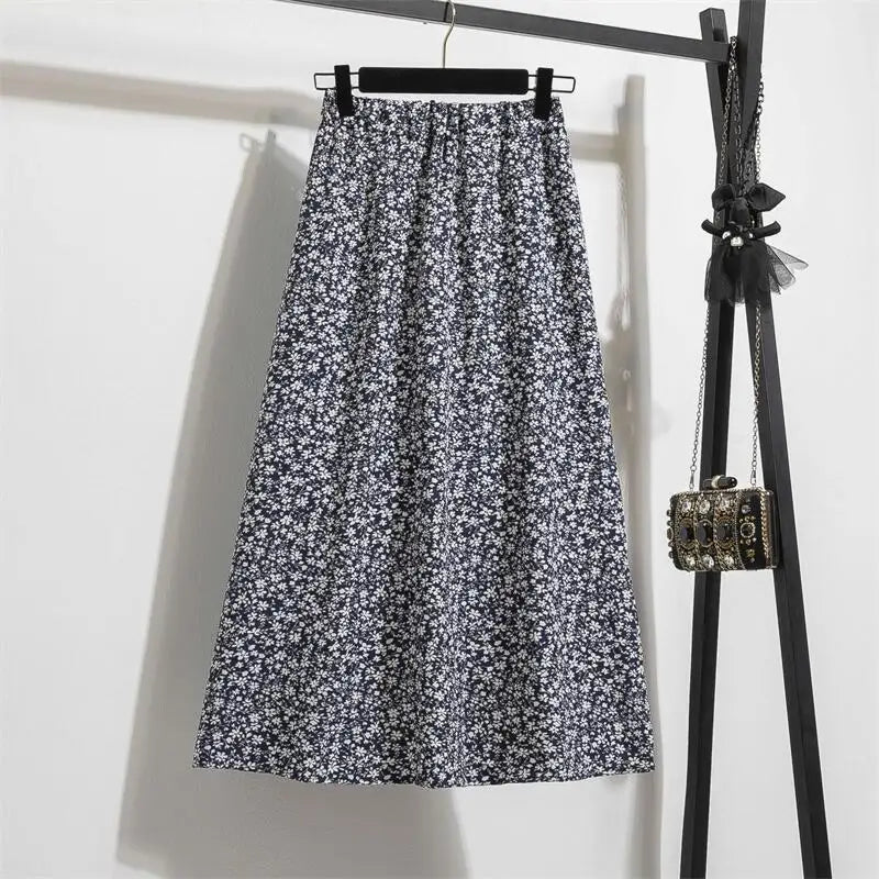 Chiffon Women skirts Casual Floral Printed
